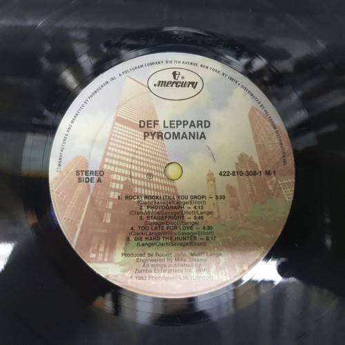 Def Leppard - Pyromania - Vinyl Vg + Sleeve Vg  - US 1983