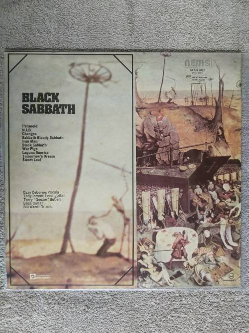 Black Sabbath - Greatest Hits - SA - 1977 - Sleeve EX LP VG+