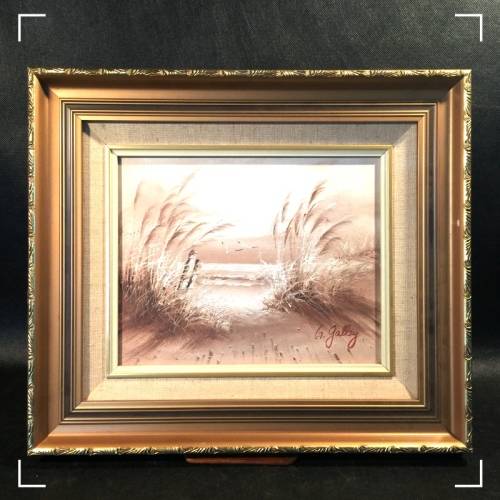 Original G Galley Framed Oil On Board Seascape (380 x 340)