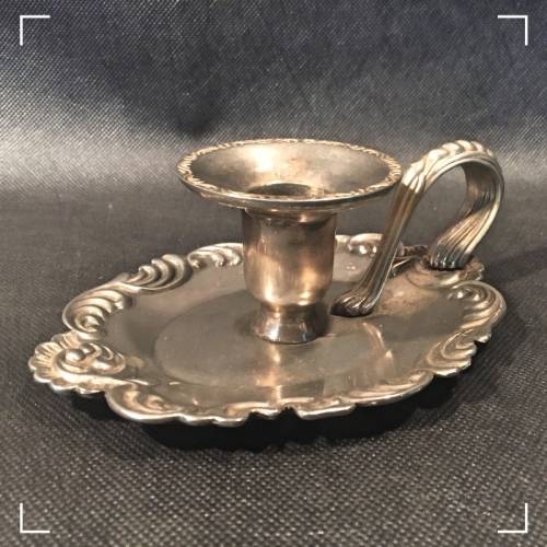 Ornate Silver-plated Candle Stand