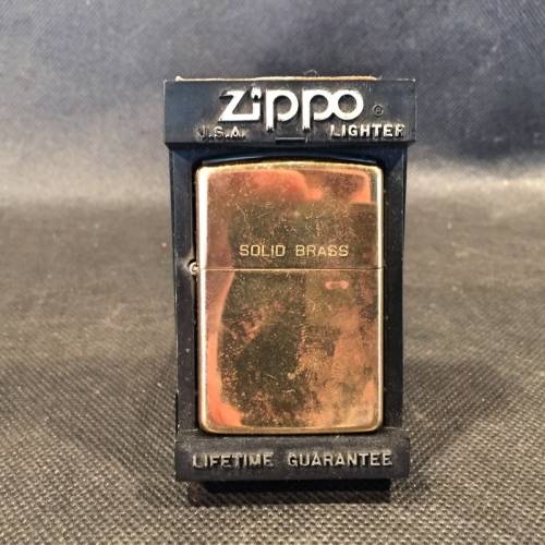 Original Zippo (Solid Brass, Original Case)