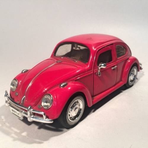 1960 Red VW Beetle Detailed Scale Model 1:24