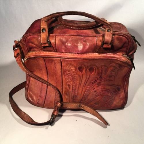 Hand Crafted "Force Ten, Tan - Cape Town" Leather Bag