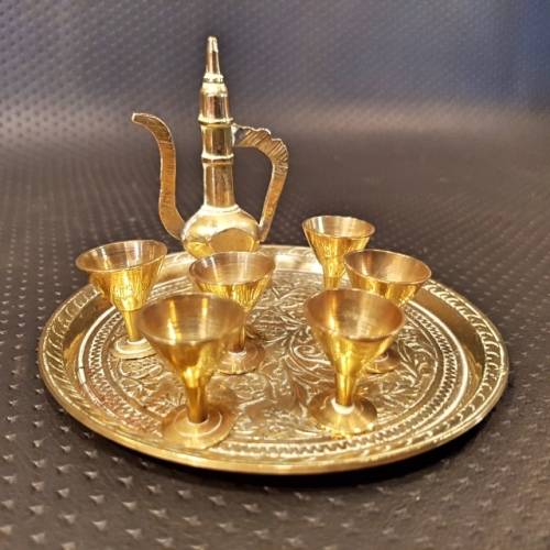 Brass Miniature Middle Eastern Serving Set