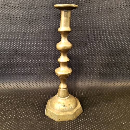 Antique Solid Brass Oriental Candle Stand