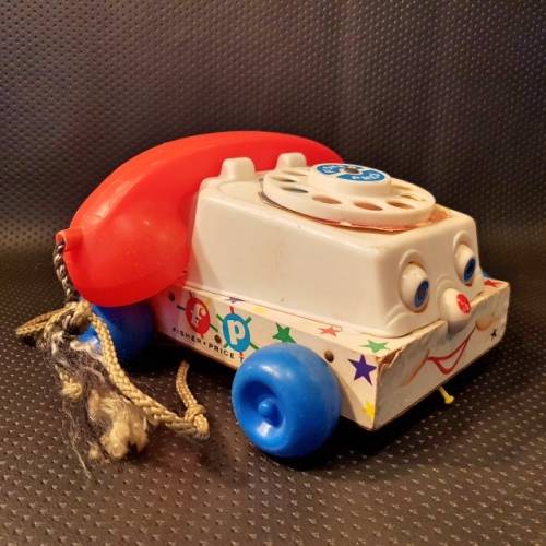 Collectible Vintage Fisher Price 747 Original 1961 Chatter Telephone Toy