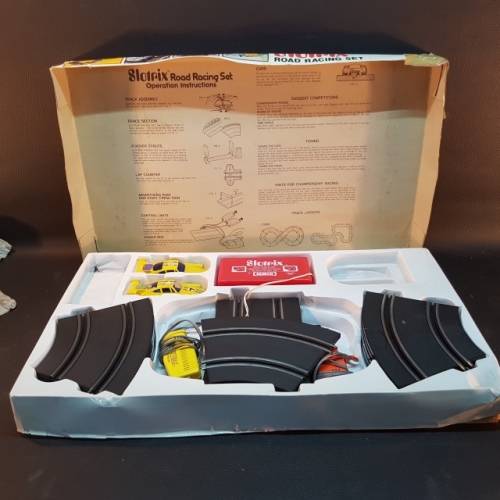 Vintage Slotrix Battery Operated Road Racing Sets (Bid for Both)