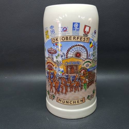 Large GERZ German Munchen Oktoberfest Beer Tankard