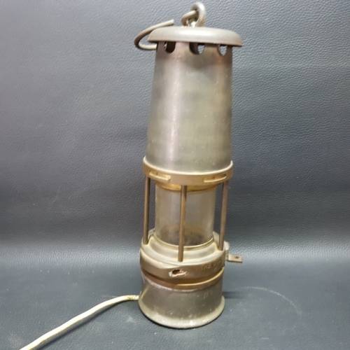 Original Vintage Miners The Wolf Safety Lamp (Converted to Electric)