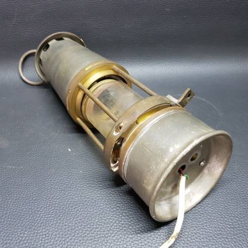 Original Vintage Miners The Wolf Safety Lamp (Converted to Electric)