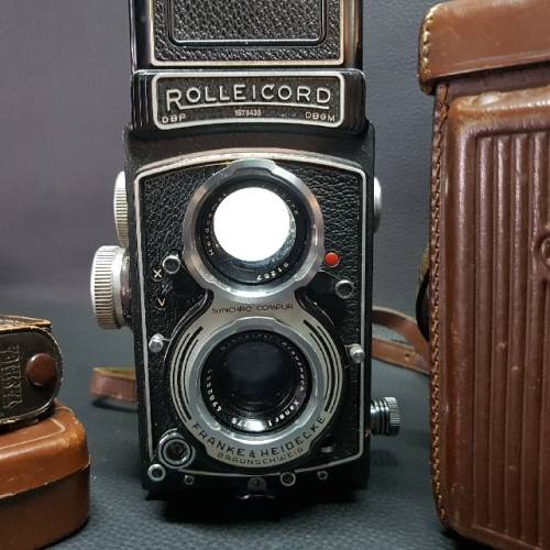 Vintage German Rolleicord Medium Format Camera with Extra Lenses