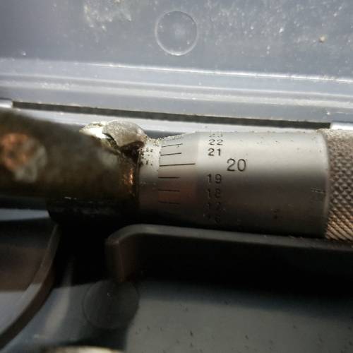 Mitutoyo 103-177 Outside Mechanical Micrometer with Ratchet Stop