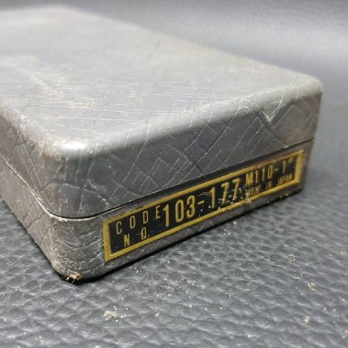 Mitutoyo 103-177 Outside Mechanical Micrometer with Ratchet Stop