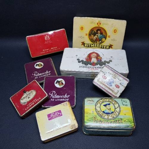 RARE Vintage Cigarette and Cigar Tin Collection
