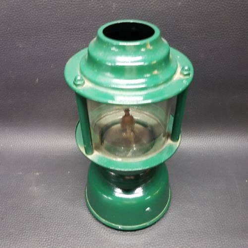 Vintage Green Metal Paraffin Lantern