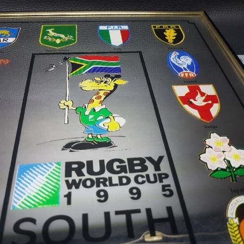1995 World Cup Rugby Teams Display Mirror