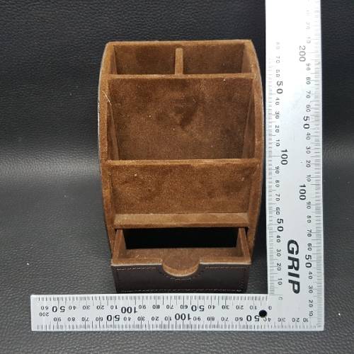 Leather and Velvet Desk Organizer!!!