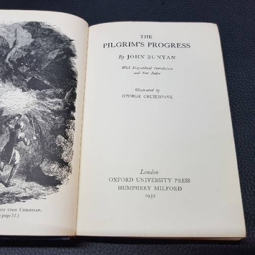 RARE 1932 The Pilgrim's Progress by John Bunyan