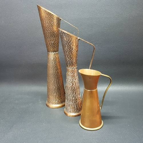 Vintage Copper Wine Pitchers
