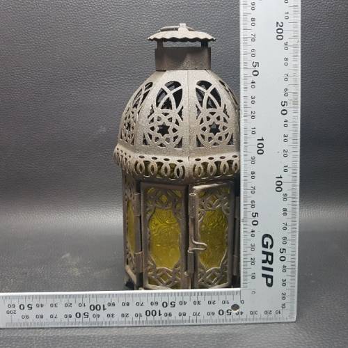 Vintage Decorative Metal and Glass Moroccan Lantern!!!