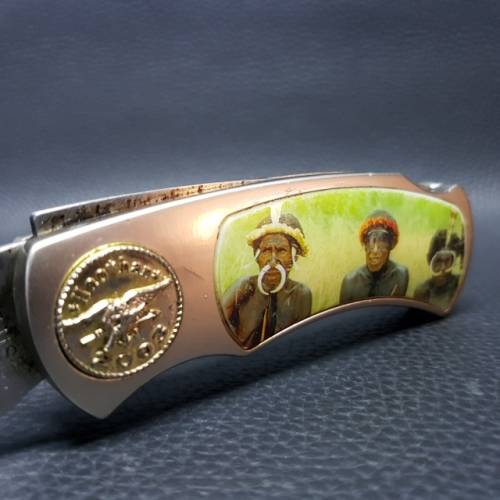 Vintage Aboriginal Australian Themed Pocket Knife