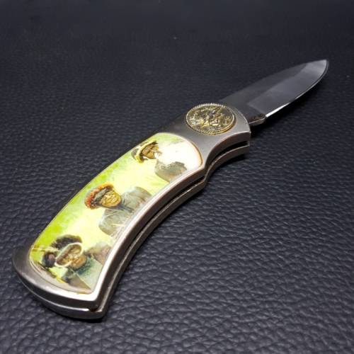 Vintage Aboriginal Australian Themed Pocket Knife