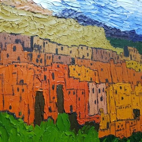 Original Oil on Canvas Landscape by Nico 2009