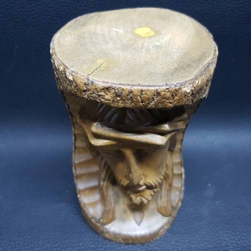 RARE!!! Handcrafted Sacred Heart Religious Icon In Wood!!!