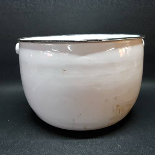 Large Vintage Enamel Mixing Bowl/Bucket