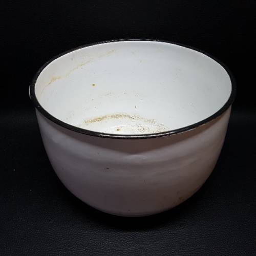 Large Vintage Enamel Mixing Bowl/Bucket