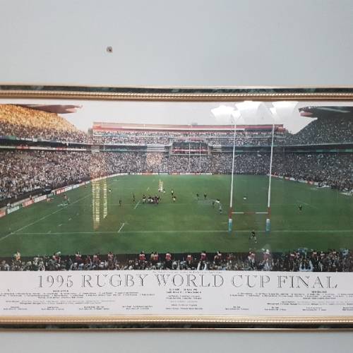 Framed 1995 Rugby World Cup Final Iconic Last Second Kick (1200 x 400)