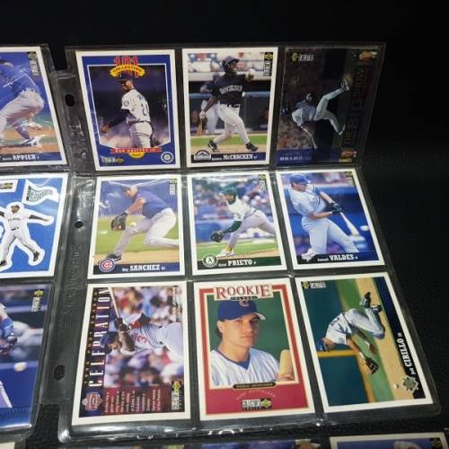 Large Baseball Card Collection in Flip-file