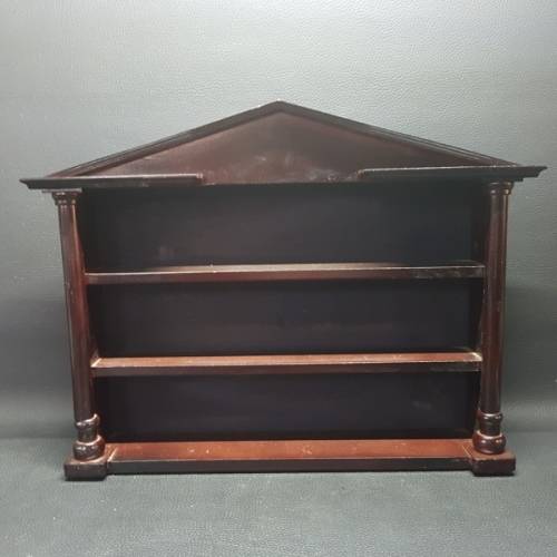 Vintage Styled Wall Mount Wooden Display Cabinet