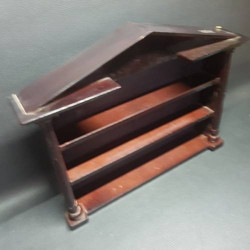 Vintage Styled Wall Mount Wooden Display Cabinet