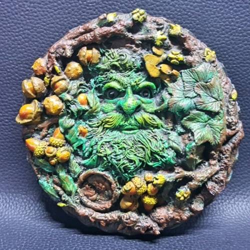 RARE!!! Wood Faerie Plaque With Glossy Eyes!!!