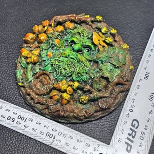 RARE!!! Wood Faerie Plaque With Glossy Eyes!!!