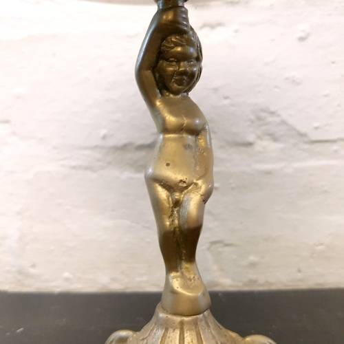 Small Detailed Brass and Marble Wine Bottle Table!!!