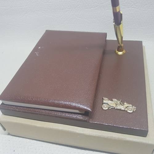 Original Vintage Desk Notepad and Pen!!!