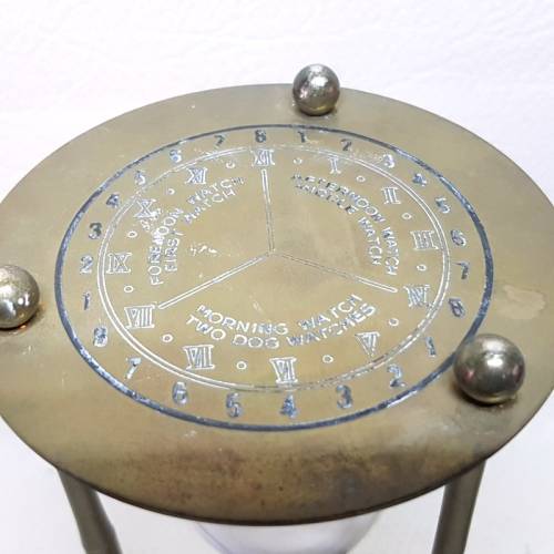 RARE!!! Large Vintage Brass Cased Hour Glass Timer!!! (Perfect Condition)