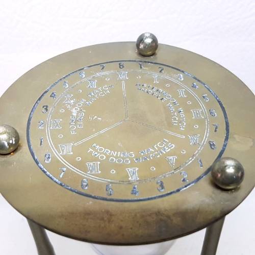 RARE!!! Large Vintage Brass Cased Hour Glass Timer!!! (Perfect Condition)