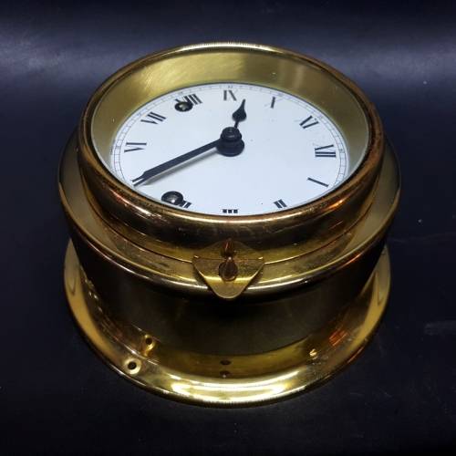 Large Brass Ships Bell West German Clock 150mm (No Key)