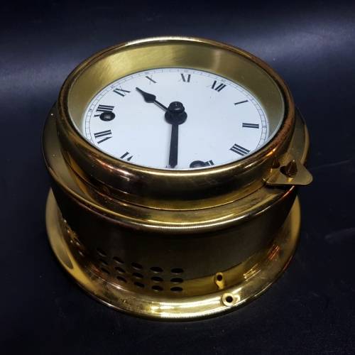 Large Brass Ships Bell West German Clock 150mm (No Key)