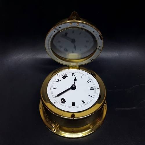 Large Brass Ships Bell West German Clock 150mm (No Key)