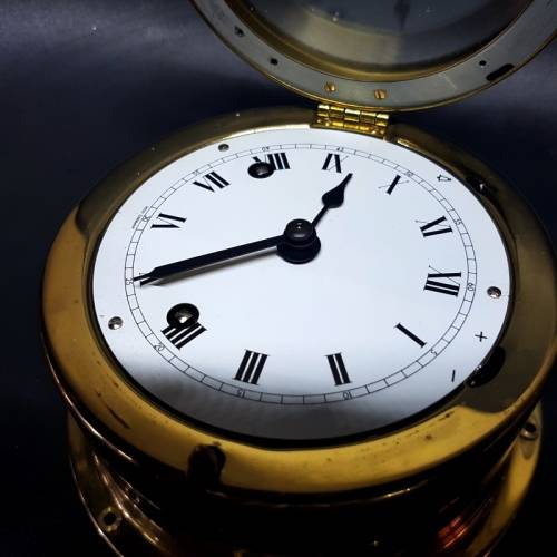 Large Brass Ships Bell West German Clock 150mm (No Key)