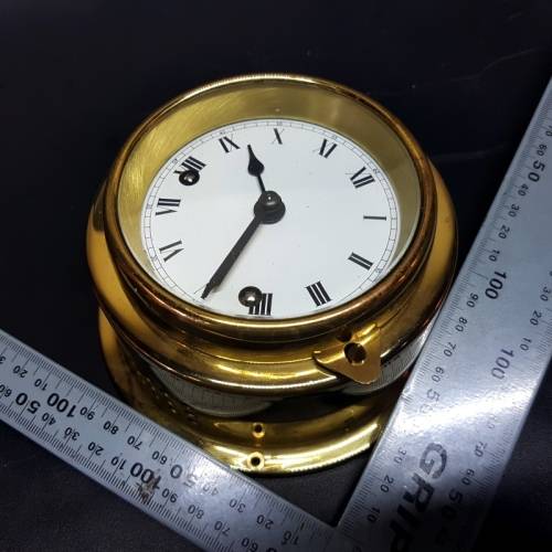 Large Brass Ships Bell West German Clock 150mm (No Key)