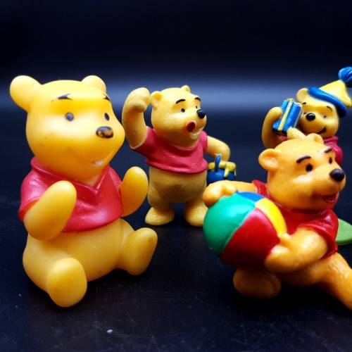 Original Hard Rubber Winnie The Pooh Figure Collection!!!