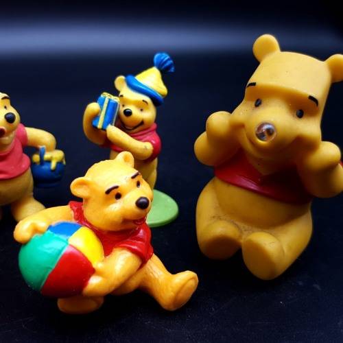 Original Hard Rubber Winnie The Pooh Figure Collection!!!