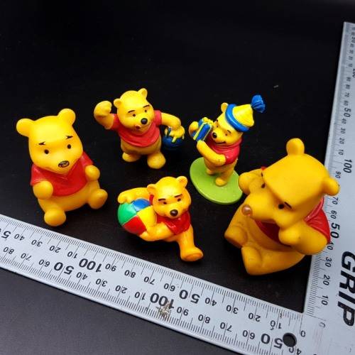 Original Hard Rubber Winnie The Pooh Figure Collection!!!