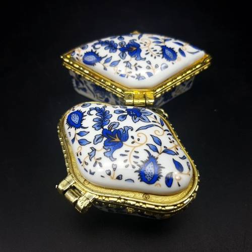 Two Decorative Porcelain Pill Boxes (Bid For Both)