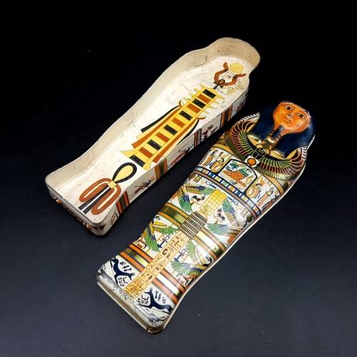 Original Vintage Egyptian design Lithographed Tin Pencil Case!!!